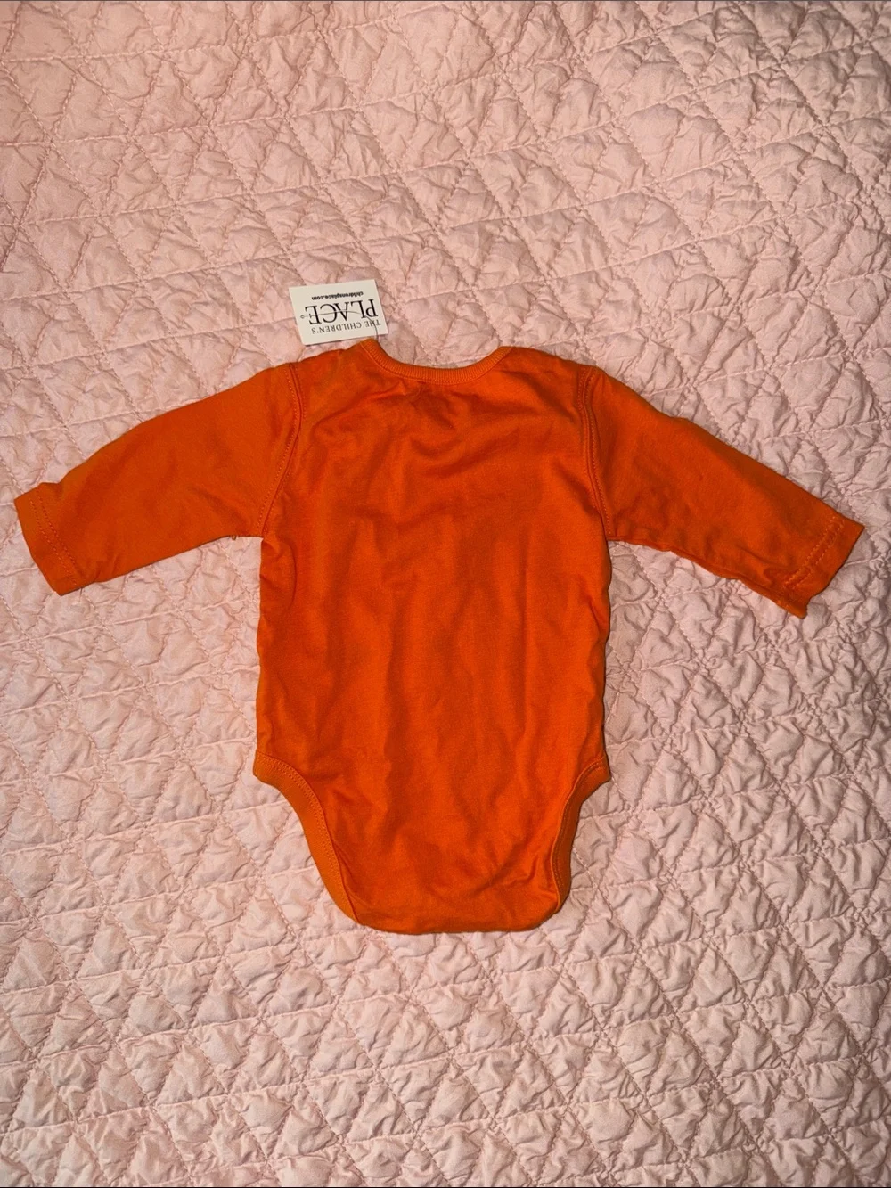 The Children’s Place Halloween Baby 🎃 NWT 0-3 months Long-sleeve Onesie Orange